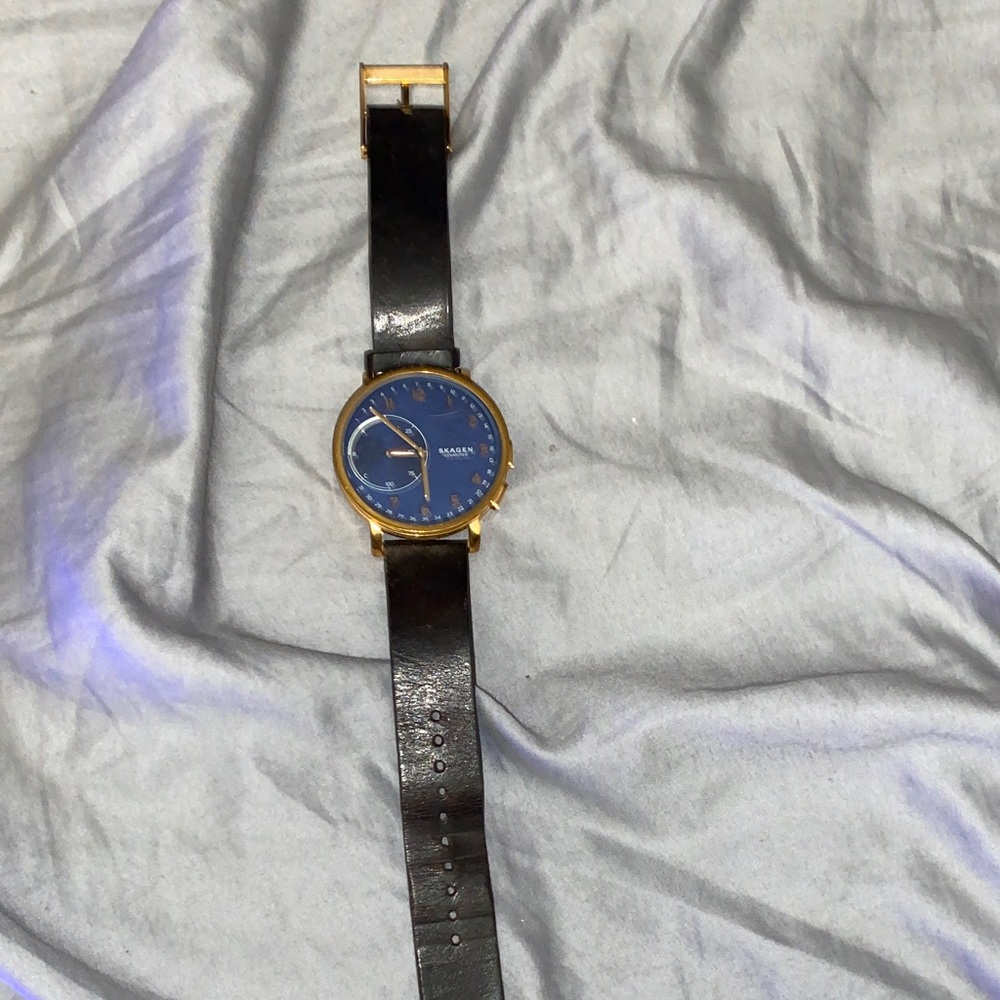 Connected Apparel Blue and Gold Watch